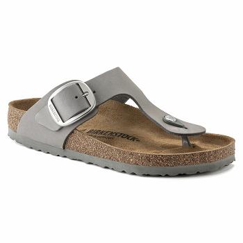 Gizeh Birkenstock Big Prackou Nubuck Kozene Damske Siva | SK 118NWY